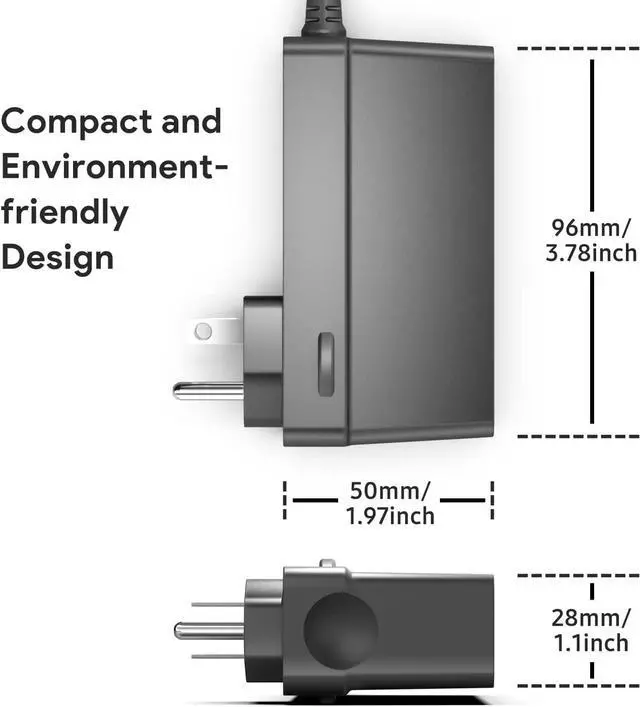 Alt view image 4 of 7 - AC Adapter for LG LED LCD 19 22 23 24 27 29 32 34 UltraWide IPS Curved LED 4K UHD Monitor ADS-25FSG-19 34UM69G-B 34UC79G 34UC99-W LG 32UD99 22LN4510 24M47VQ ADS-40FSG Power Supply Cord