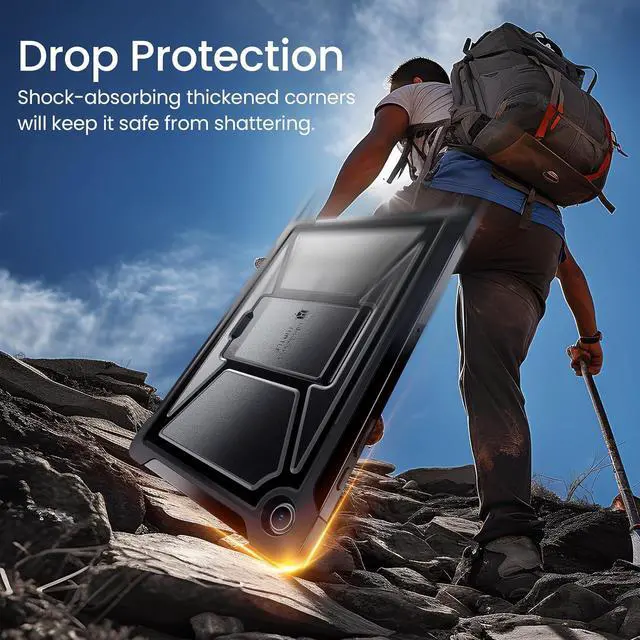 Alt view image 5 of 7 - for  Galaxy Tab A9 Plus 11 Inch 5G 2023 Case Built-in Screen Protector/Kickstand/Full-Body Dual Layer Shockproof Protective Cover for Tablet A9+ 11 (SM-X210/X216/X218) Black
