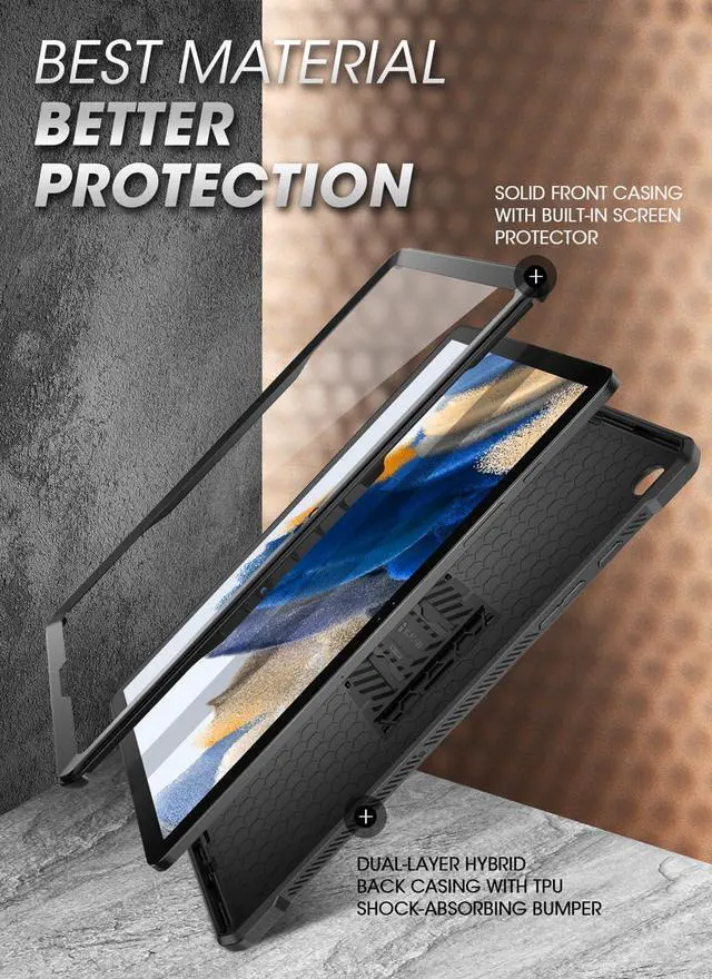 Alt view image 3 of 6 - for  Galaxy Tab A9 Plus Case with Stand (Unicorn Beetle Pro) [Built-in Screen Protector] Heavy Duty Rugged Kickstand Protective Tablet Cover for Galaxy Tab A9 Plus 11 Inch Black