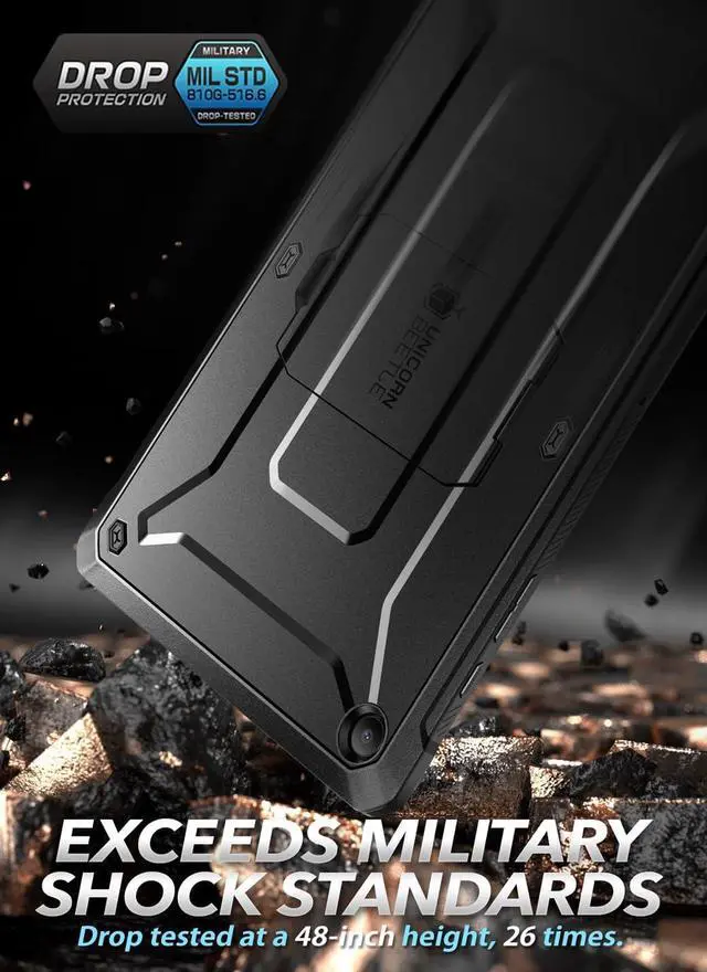 Alt view image 5 of 6 - for  Galaxy Tab A9 Plus Case with Stand (Unicorn Beetle Pro) [Built-in Screen Protector] Heavy Duty Rugged Kickstand Protective Tablet Cover for Galaxy Tab A9 Plus 11 Inch Black