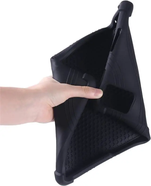 Alt view image 5 of 7 - Case for ROWT A10 Tablet 10.1 Kids Friendly Silicone Stand Cover for aiprotablet C20e/ZONKO D115/MB1001 10.1 inch Tablets (Black)