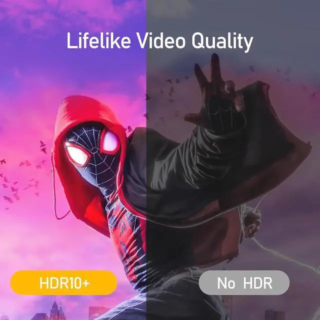 Alt view image 5 of 7 - 8K Mini DisplayPort to HDMI Cable 6.6ft Mini DP 1.4 to HDMI Nylon Braided Aluminum Shell Support 8K@60Hz 4K@120Hz UHD HDR for MacBook Pro iMac Mac Mini Surface Pro