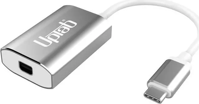 Alt view image 7 of 7 - USB C to Mini DisplayPort Adapter UPTab 4K@60Hz USB-C Thunderbolt 3 to MDP Adapter with Power Port for New M4 MacBook Pro/Air iPad Pro Mac Mini M4 iMac and More (Silver)