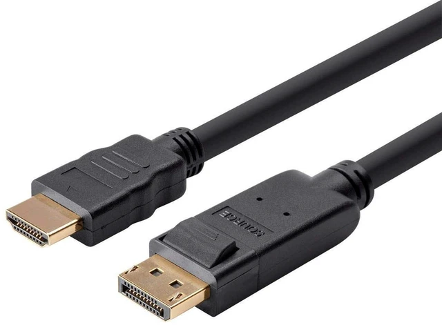 Alt view image 2 of 5 - Monoprice Select Series DisplayPort 1.2 to HDTV Cable, 3', Black