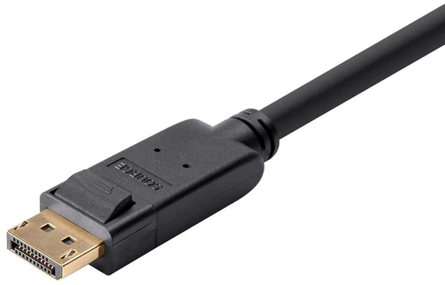 Alt view image 3 of 5 - Monoprice Select Series DisplayPort 1.2 to HDTV Cable, 3', Black