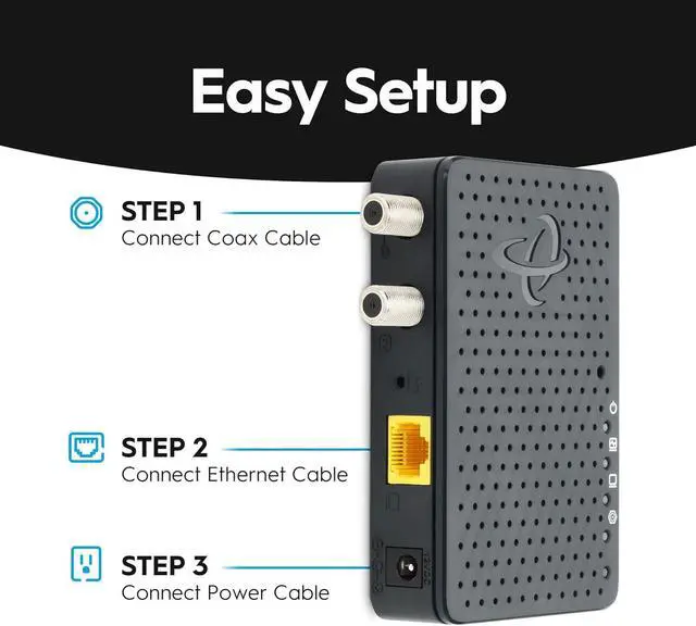 Alt view image 4 of 7 - Bonded MoCA 2.5 Adapter (2-Pack) | 1 Gbps Ethernet, 2.5 Gbps Over existing Coax Cable | Ideal Backbone for Mesh WiFi, Streaming and Gaming | 2 HTEM4 Adapters in Kit