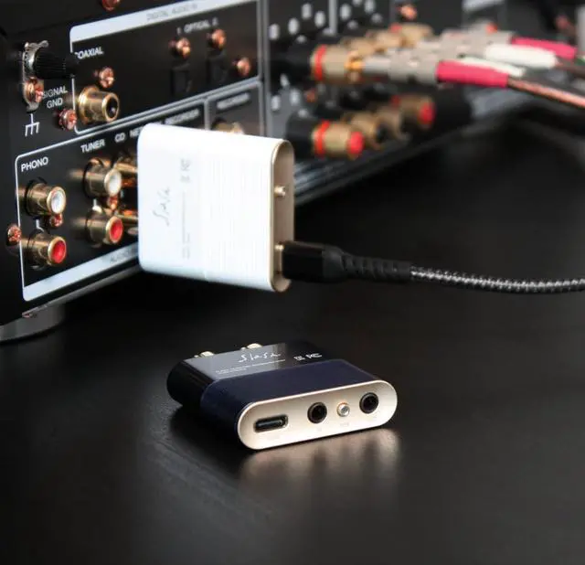 Alt view image 2 of 7 - Slash3 LDAC Bluetooth DAC Receiver  aptX Adaptive, RCA Out, Compact Hi-Res Audio Adapter for Home Stereo Upgrade