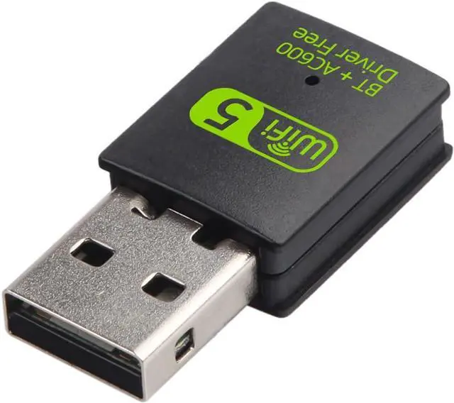 Alt view image 6 of 7 - Mini WiFi Dongle | USB Bluetooth WiFi Receiver Driver Dual Band Network Card 600Mbps Dual Band 2.4 | 5Ghz Wireless Network External Receiver |for PC | Laptop | Desktop