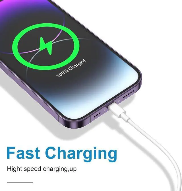 Alt view image 2 of 7 - USB C to USB C Charging Cable for Apple iPhone 15 Charger Fast 6ft Long USBC to USB-C Power Cord for iPhone 15 Pro Max/ Air 13 inch/IPad Pro/Air/10th/4/5 Type C 2Pack 6 ft 60W