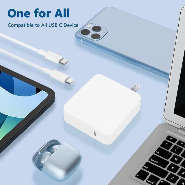 Alt view image 6 of 7 - 106W Mac Book Pro/Air Charger USB C Fast Mac Charger Power Adapter Compatible with Mac Book Pro Mac Book Air New iPad Pro and All USB C Device 7.2ft USB-C to C Charge Cable