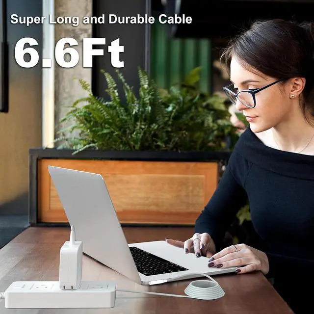 Alt view image 6 of 6 - Mac Book Pro Charger 60W Power Adapter Compatible with A1278 A1344 Mac Book Pro 13 InchBefore Mid 2012 Portable Charging Cord