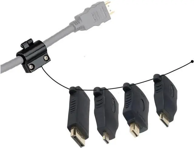 Main image of Liberty Patented HDMI Adapter Ring with Micro HDMI, Mini HDMI, DisplayPort & Mini DP adapters Provide connectivity for Conference Rooms. Laptop, iPad, MacBook Pro, Galaxy, Chromebook.