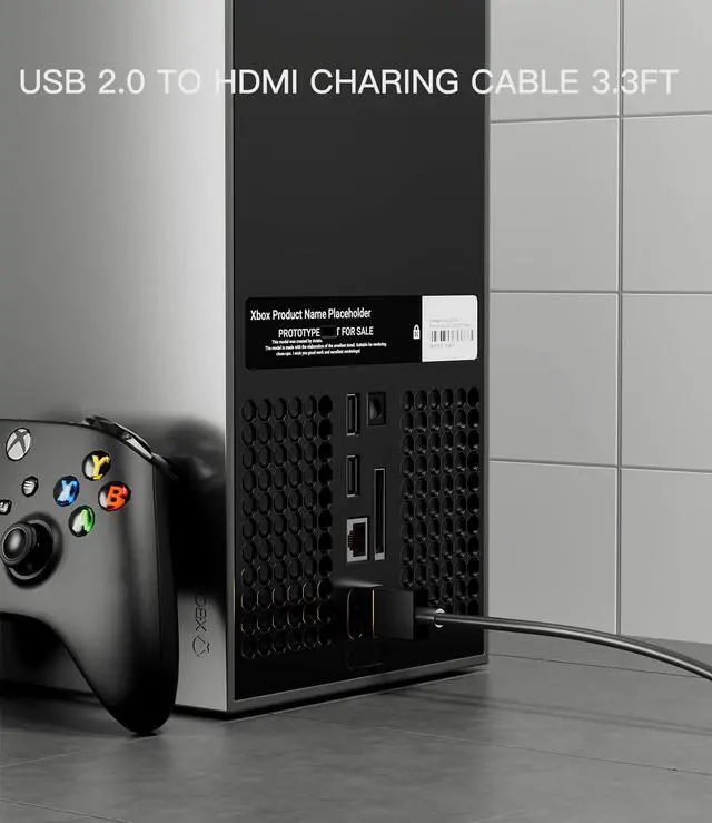 Alt view image 6 of 7 - USB to HDMI Charger Cable Cord 3.3FT/1M USB to HDMI Adapter Cable for Mac iOS Windows 12/11/10/Vista/XP HDTV Satellite Box Blu-Ray Player etc