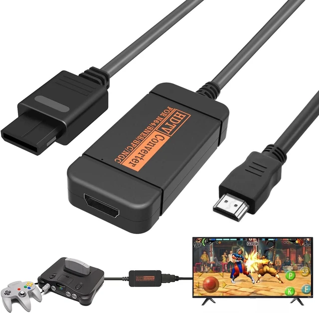Main image of N64 HDMI Adapter, HDMI Converter with HDMI Cable for N64/Gamecube/SNES