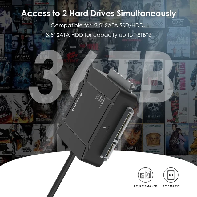 Alt view image 5 of 7 - USB 3.0 HDD Docking Station, Dual-Bay 2×USB 3.0 & 12V/3A, 5Gbps