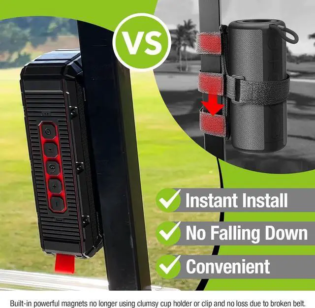 Alt view image 2 of 7 - Pro Portable Magnetic Bluetooth Golf Speaker Wireless Waterproof IPX6/Shockproof 3rd Generation Magnetic Golf Speakers for Golf Cart 24Hour Battery Golf Accessories Golf Gifts(TWS & SD Card function)
