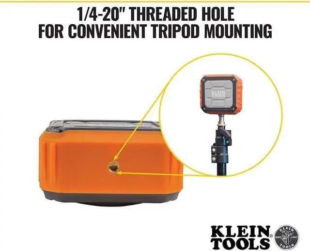 Alt view image 4 of 7 - Klein Tools AEPJS1 Bluetooth Speaker, Wireless Portable Jobsite Speaker Plays Audio and Answers Calls Hands Free, IPX5, Worksite Ready