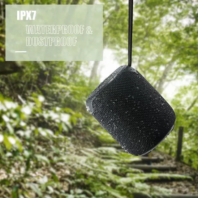 Alt view image 2 of 7 - Ortizan Portable Bluetooth Speaker with Big Sound,Punchy Bass,IPX7 Waterproof,15H Playtime,Bluetooth 5.3,AUX&TF Card,Stereo Pairing,Small Wireless Speaker for Outdoor,Electronic Gadgets,Gift Ideas