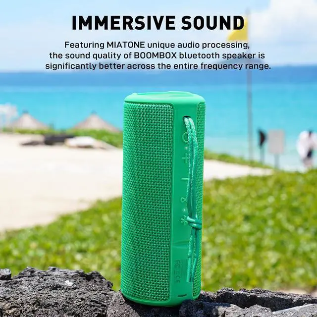 Alt view image 2 of 7 - MIATONE BOOMBOX Portable Bluetooth Speaker, for Her Him Women Men - Green