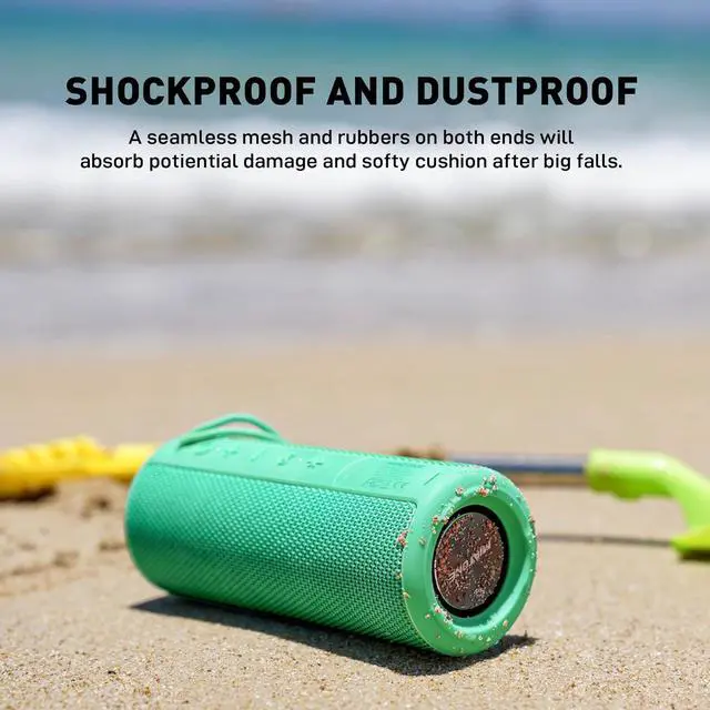 Alt view image 3 of 7 - MIATONE BOOMBOX Portable Bluetooth Speaker, for Her Him Women Men - Green