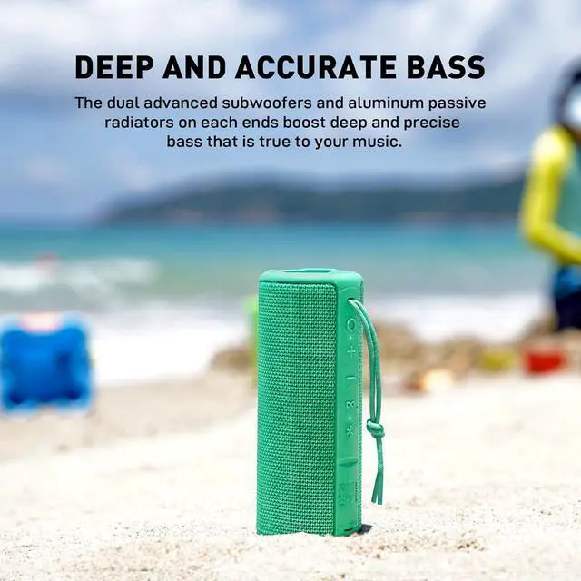 Alt view image 4 of 7 - MIATONE BOOMBOX Portable Bluetooth Speaker, for Her Him Women Men - Green