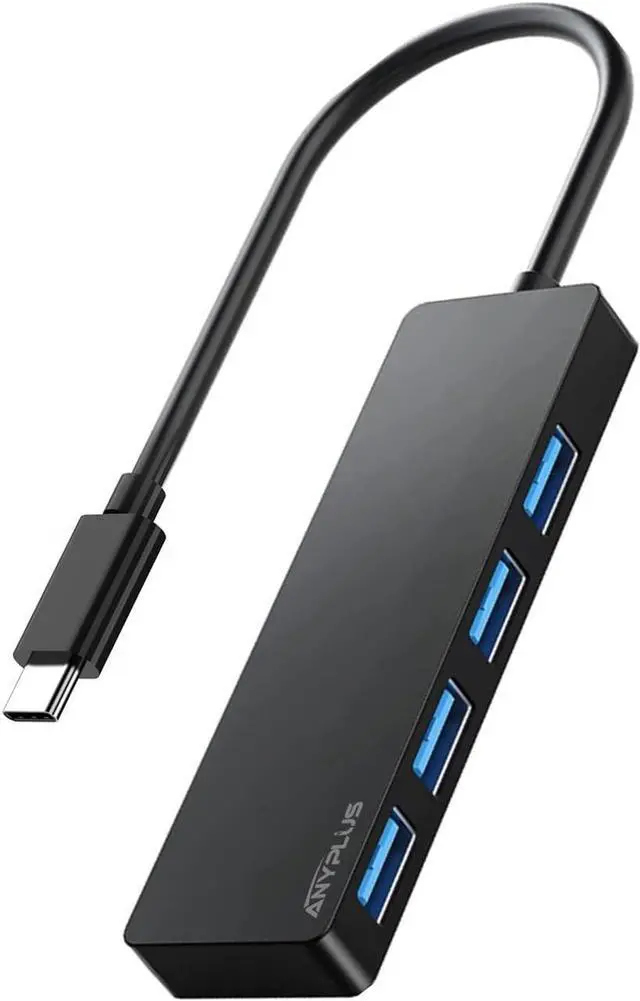 Main image of USB C Hub, 4 Ports USB 3.0 Hub Splitter with 5Gbps Data Transfer, USB C Splitter for Type C MacBook, Mac Pro, iMac, Surface, XPS, Flash Drive, Mobile HDD