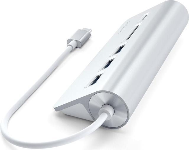 Alt view image 3 of 6 - Satechi USB-C Combo Hub for Desktop - USB-A 3.0 Data Ports & Micro/SD Card Readers - Compatible with Apple Studio Display, 2021 iMac M1, 2019/2017 iMac, 2020 MacBook Pro/Air M1(Silver)