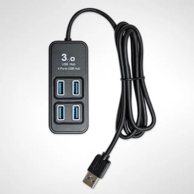Alt view image 6 of 6 - 4-Port USB Hub for Vive Tracker USB dongles, Portable USB Adapter, Multiport Expander, Splitter for Desktop, Laptop, Xbox, HDD, Console, Printer, PC, Keyboards, HP, Dell
