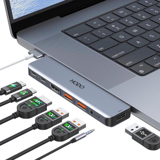 USB C Adapter for MacBook Pro Air M3 M2 M1, USB C Hub Mac Adapter 7