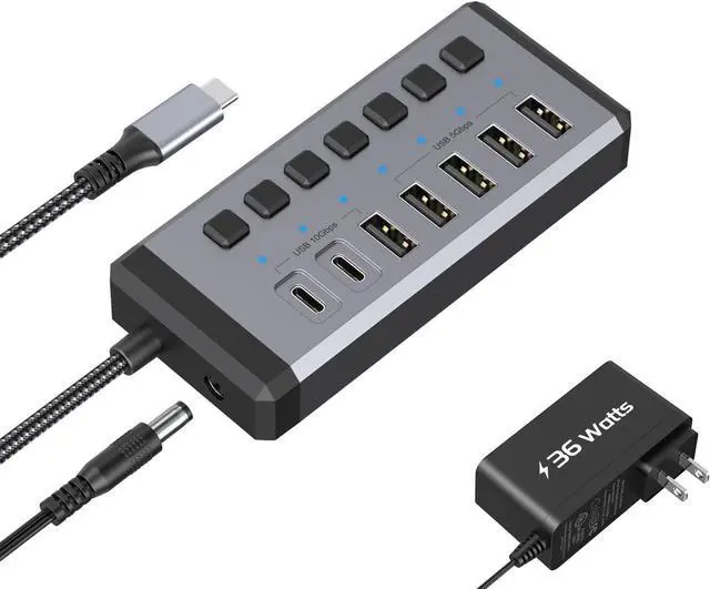 Qwiizlab USB C Hub with Dual Drive Enclosure, Docking Station for Mac Studio Mac Mini M2/M1/Intel, Type-C 10Gbps, Card Readers 100MB/s, Fits M.2 NVMe Qwiizlab Usb C Hub With Ssd Enclosure Docking Station Mac