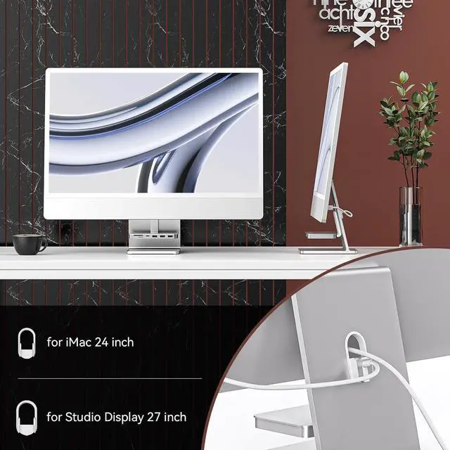 Alt view image 6 of 7 - Minisopuru iMac Accessories for iMac 2021/2023/2024 - USB Hub with 10Gbps NVMe SATA SSD Support, M1/M3/M4 Compatibility, SD/TF Card Reader, Silver