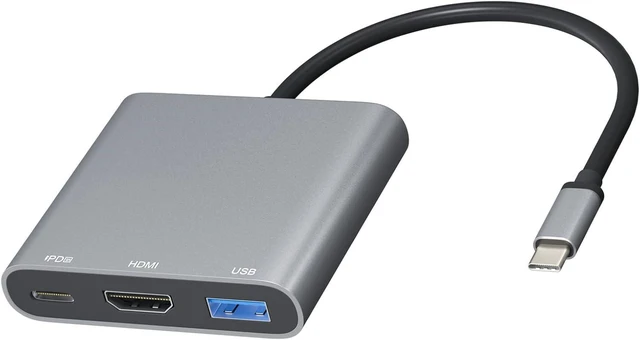 Main image of USB Hub HDMI Type C Adapter, DAPOKJD USB C to HDMI Multiport Adapter with 100W PD in Charging Port+USB3.0 5Gbps Port USB-C Multiport Dongle Compatible for Ipad/MacBook Pro/Air/Switch and More