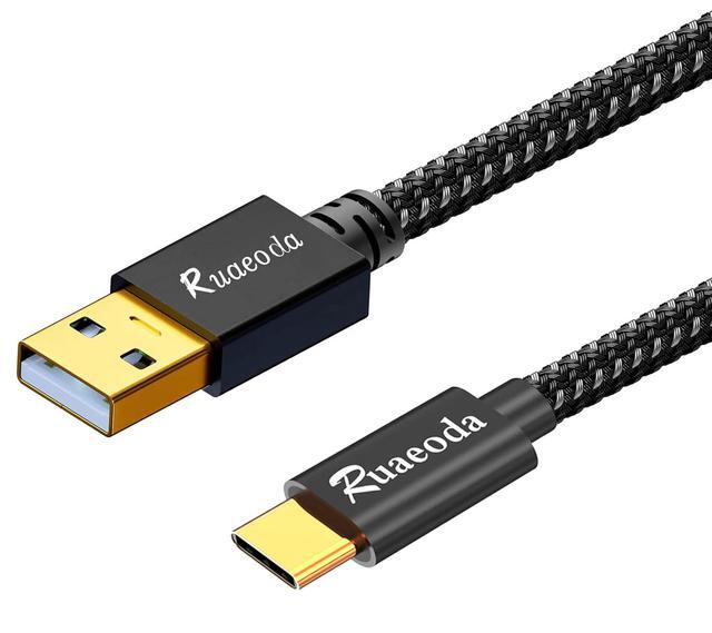 Usb C To Usb A ISeekerKit USB Type C Cable 3A Fast Charging [2-Pack 15ft 15ft], USB-A To USB-C Charge Braided Cord Compatible With PS5 Controller, Samsung Galaxy S10 S9 S8 S20 Plus