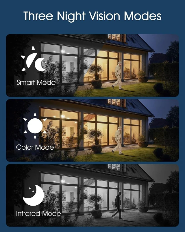 Alt view image 4 of 7 - 2K Solar Wireless Outdoor Security Cameras for Home Security 2 Pcs
