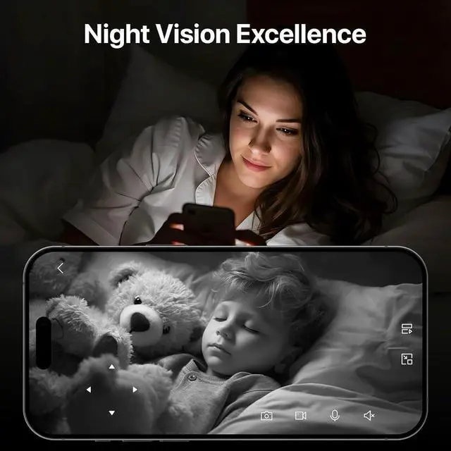 Alt view image 5 of 7 - Tenda 2K Indoor Security Camera, WiFi6 Pet Camera for Home Security, 360°, 2-Way Audio, Motion Detection for Baby and Pet Monitor, Night Vision, Cloud & SD Card Storage, One-Touch Call (CP3-V3.0)
