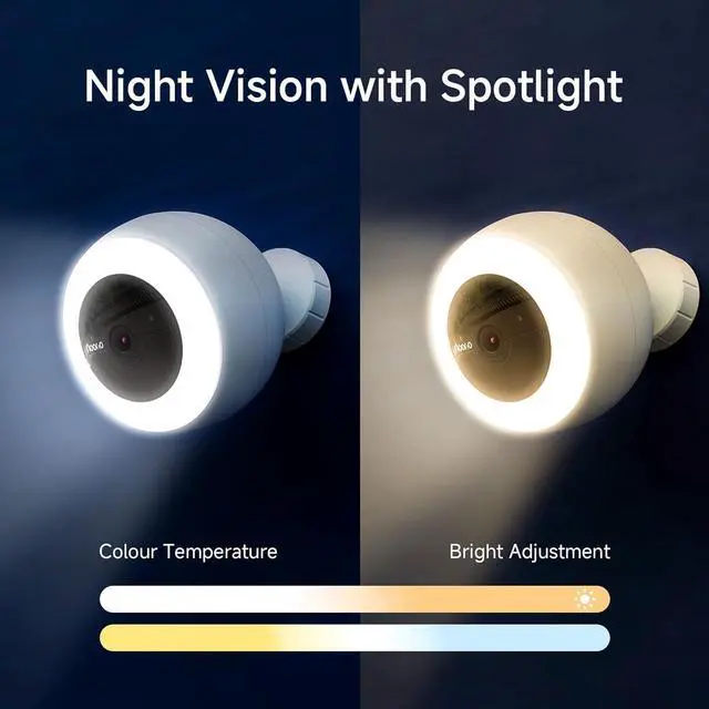 Alt view image 3 of 7 - Noorio B310 Wireless Outdoor Security Camera with 600lm Spotlight, 12600mAh Battery-Powered Solar Camera with 16GB Free Local Storage, 2K Color Night Vision, 2.4GHz WiFi Only