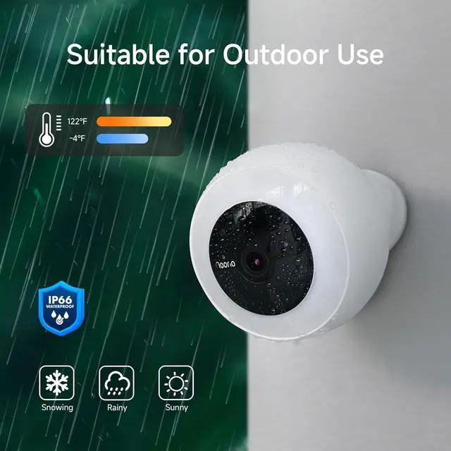 Alt view image 4 of 7 - Noorio B310 Wireless Outdoor Security Camera with 600lm Spotlight, 12600mAh Battery-Powered Solar Camera with 16GB Free Local Storage, 2K Color Night Vision, 2.4GHz WiFi Only
