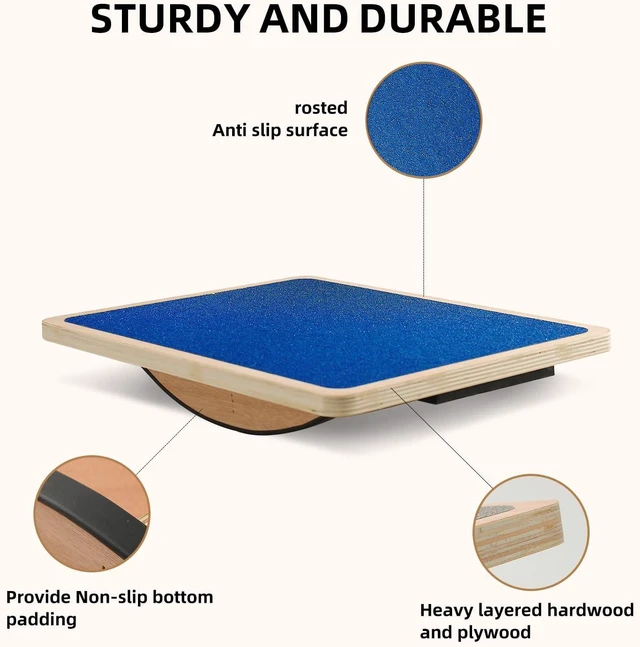 Alt view image 5 of 7 - Juoe Balance Board Wobble Board,Balance Toys for Physical Therapy