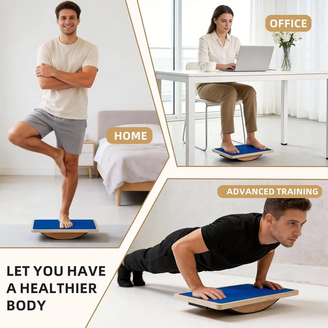 Alt view image 6 of 7 - Juoe Balance Board Wobble Board,Balance Toys for Physical Therapy