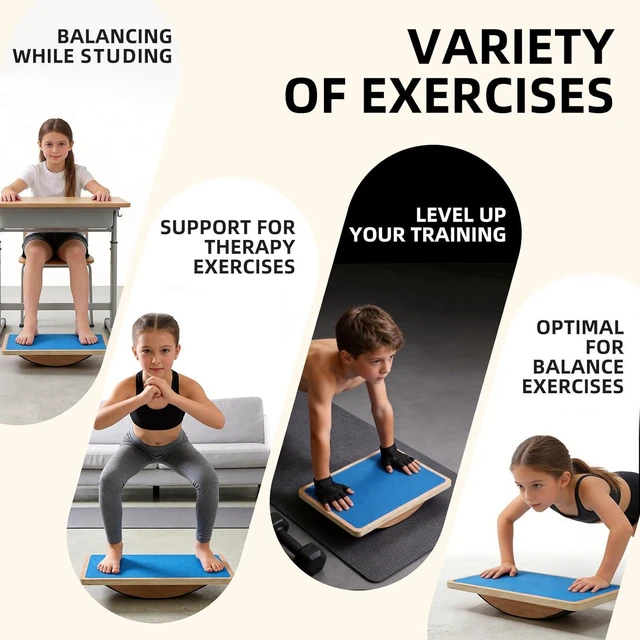 Alt view image 7 of 7 - Juoe Balance Board Wobble Board,Balance Toys for Physical Therapy
