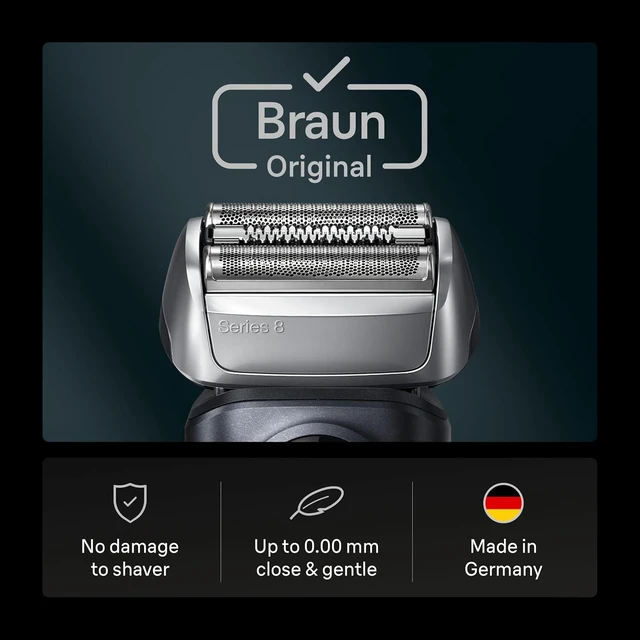 Alt view image 2 of 6 - Braun Series 8 83M Electric Shaver Head Replacement Cassette, Silver