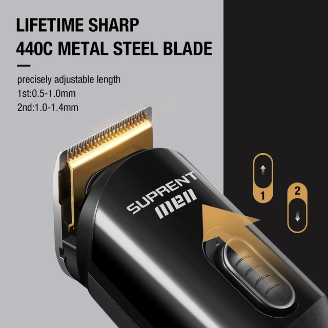 Alt view image 3 of 6 - SUPRENT Beard Trimmer for Men - 16 Pieces Mens Grooming Kit with Electric Beard Trimmer, Adjustable Hair Trimmer, Hair Clippers, Razors for Beard, Hair, Body, Groin, Nose & Ear, Waterproof IPX7