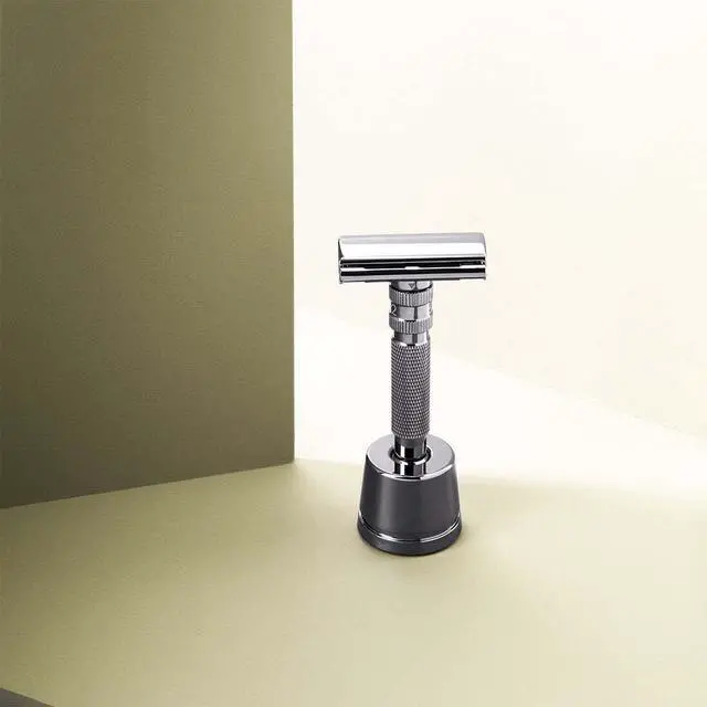 Alt view image 4 of 5 - Rockwell Minimalist Safety Razor Stand (Black) | Elegant Display Solution for Your Rockwell T, 6C, 2C, or 6S Safety Razor | Premium Stainless Steel