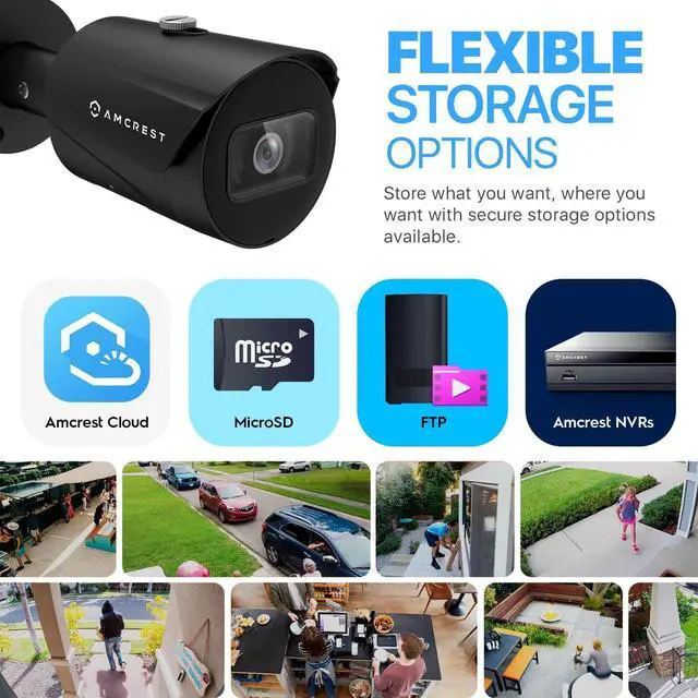 Alt view image 6 of 7 - Amcrest UltraHD 5MP Outdoor POE Camera 2592 x 1944p Bullet IP Security Camera, Outdoor IP67 Waterproof, 103° Viewing Angle, 2.8mm Lens, 98.4ft Night Vision, 5-Megapixel, IP5M-B1186EB-28MM (Black)