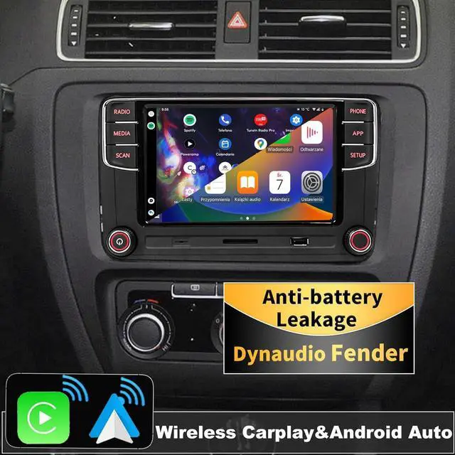 Alt view image 6 of 7 - Car Stereo Radio RCD360 PRO3S Wireless Carplay Android Auto OPS Bluetooth USB SD FM/AM 6.5inch Touchscreen for Golf MK5 MK5 Passat Jetta Polo EOS CC (Backup Camera Function Deactivated)