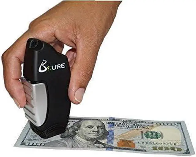 Alt view image 7 of 7 - Portable Counterfeit Bill Detector - Pocket Size Fake Money Detector Perfect for Small Businesses and Restaurants  Gives Reliable Protection Against Fraud
