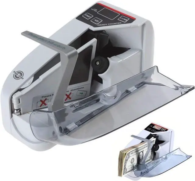 Alt view image 6 of 7 - Money Counter Cosdio Portable Money Counter Mini Bill Cash Counting Machine Handy Suitable for Multi-Currency Handy Banknote Counter