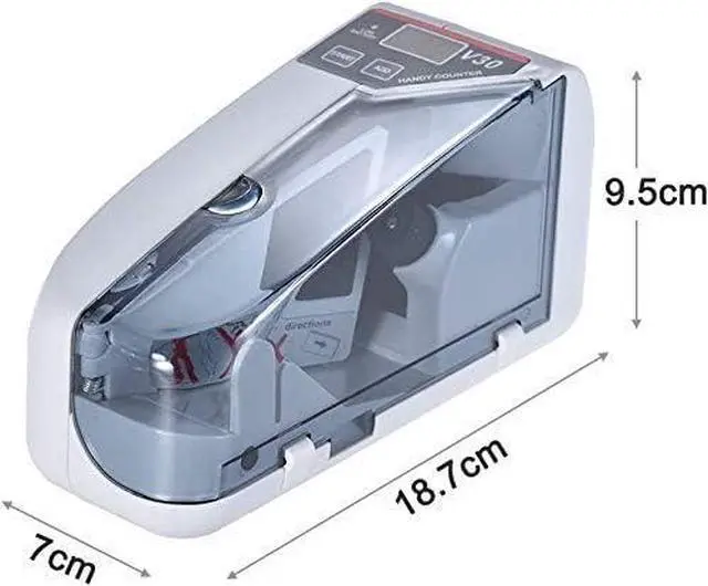 Alt view image 7 of 7 - Money Counter Cosdio Portable Money Counter Mini Bill Cash Counting Machine Handy Suitable for Multi-Currency Handy Banknote Counter