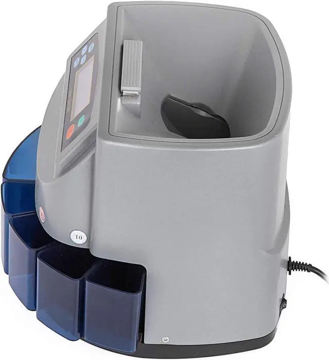 Alt view image 7 of 7 - Electronic USD Coin Sorter and Counter with LCD Display, Sorts 270 Coins Per Minute into Coin Wrappers or Bins, Coin Wrapper Tubes Included by EX ELECTRONIX EXPRESS