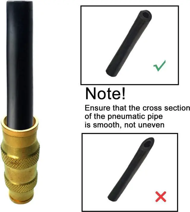 Alt view image 5 of 7 - Push to Connect Fittings 3/4 Inch Tube OD Pneumatic Fittings DOT Air Fittings Air Line Fittings Air Hose Fittings Air Compressor Quick Connect Fittings Brake Line Fittings 5pcs